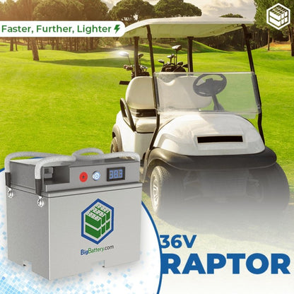 BigBattery| 36V RAPTOR - LiFePO4 64Ah 2.40kWh-Golf Cart Battery