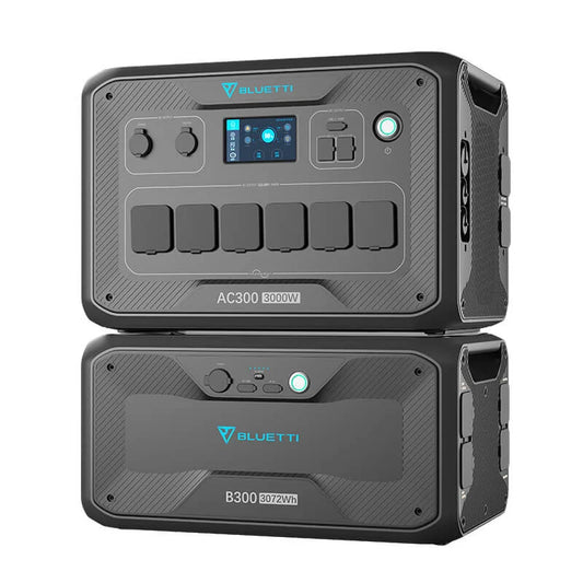 BLUETTI| AC300 + 1*B300 3072Wh-UPS Mode Home Battery Backup